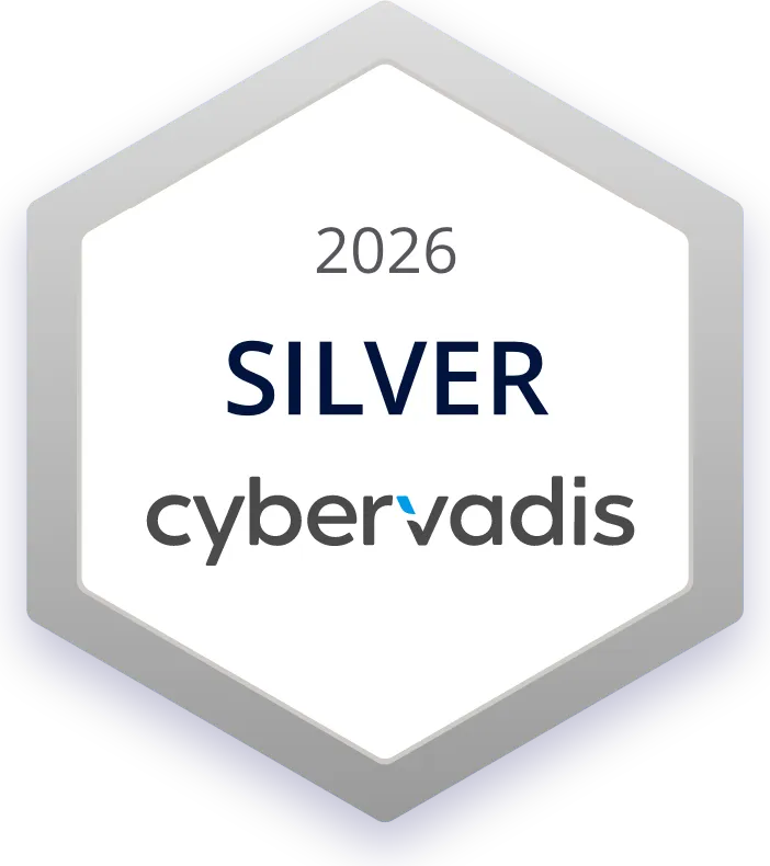 CyberVadis Silver medal 2026