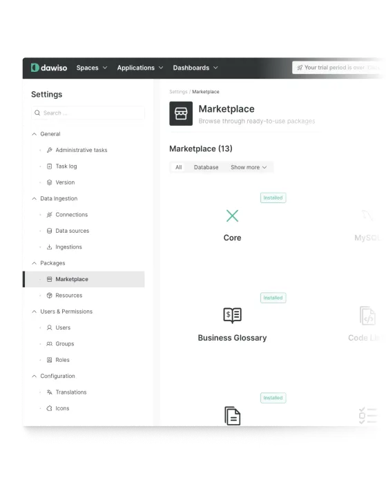 Data product app