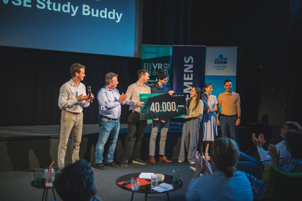 The winning project Study Buddy wins 40,000 Czech crowns