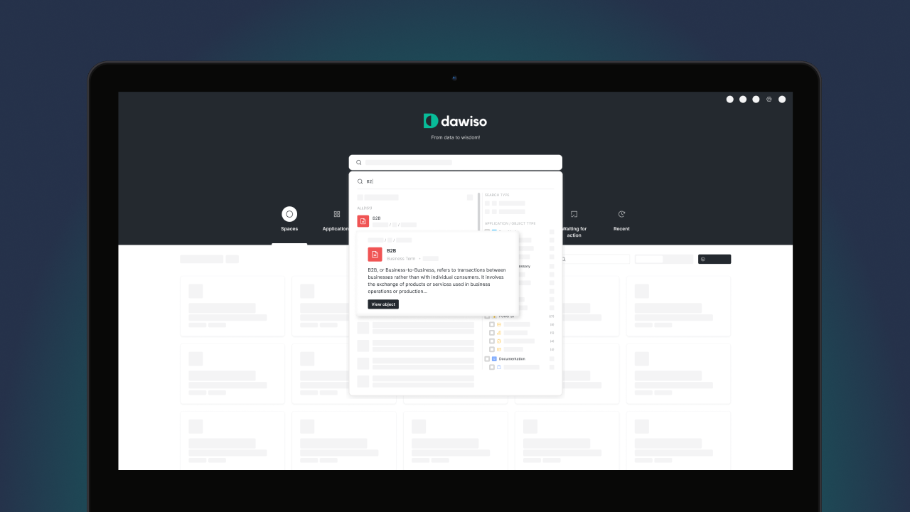 Navigation and Search in Dawiso